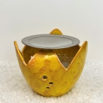 Räucherofen Magnolie (gelb) - inkl. Teelicht, Sieb und Sand