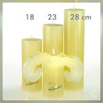 Lotus Kerze Elfenbein Gr. III - 28cm