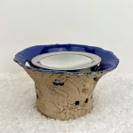 Räucherofen GEVIS (blau) - inkl. Teelicht, Sieb und Sand